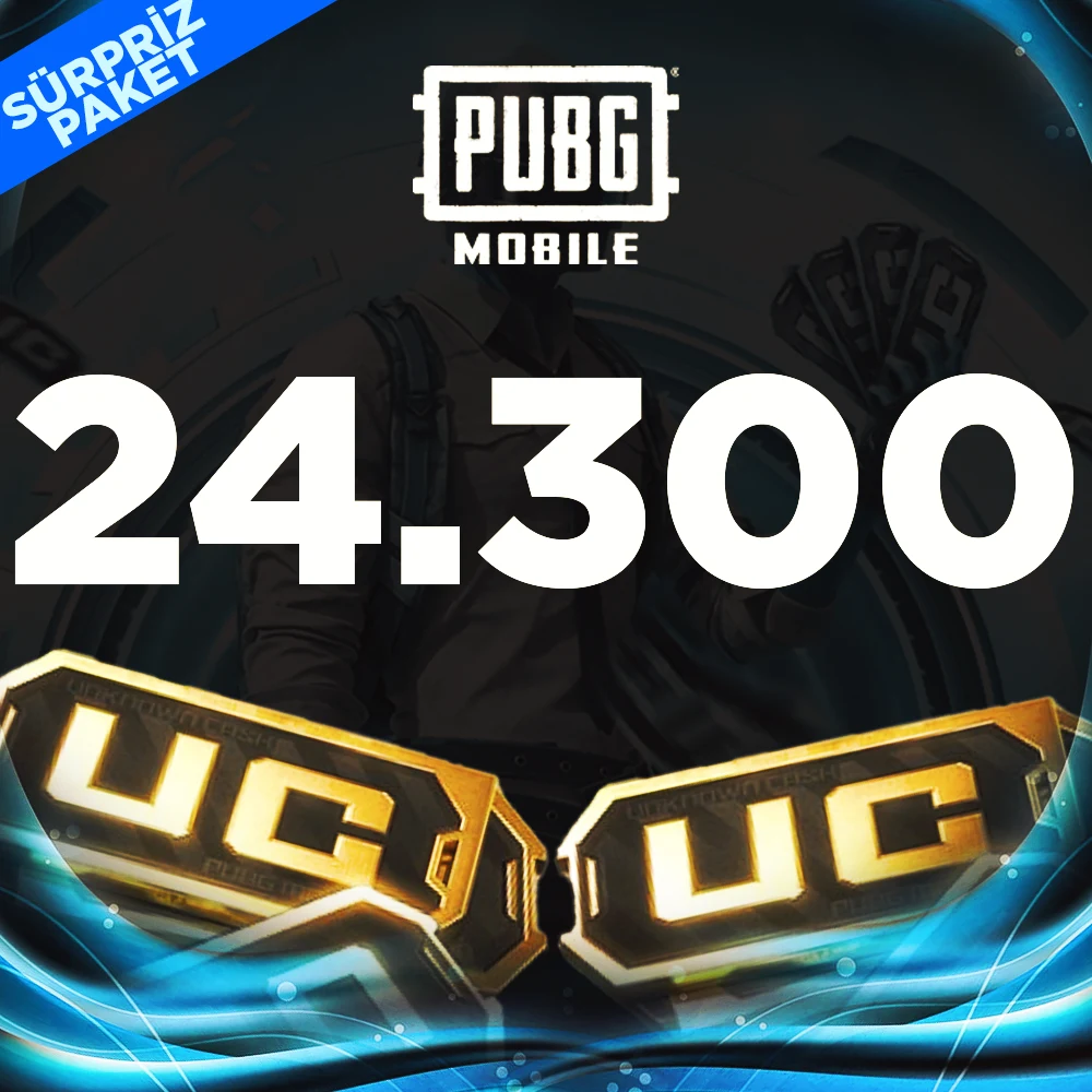 Pubg Mobile 24300 UC (TR-Global) Sürpriz Paket