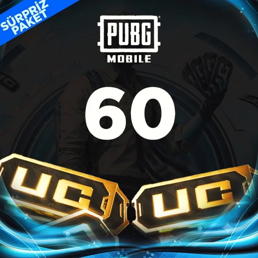 Pubg Mobile 60 UC (TR-Global) Sürpriz Paket